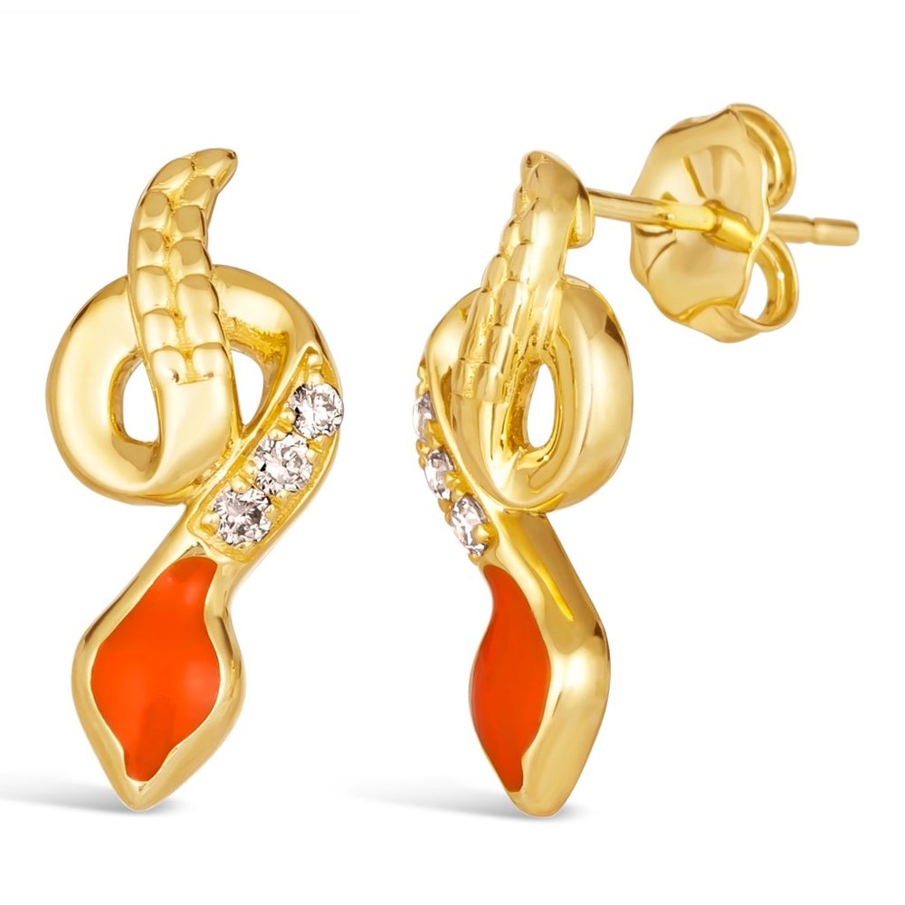 Le Vian Earrings featuring Enamel Nude Diamonds set in 14K Honey Gold